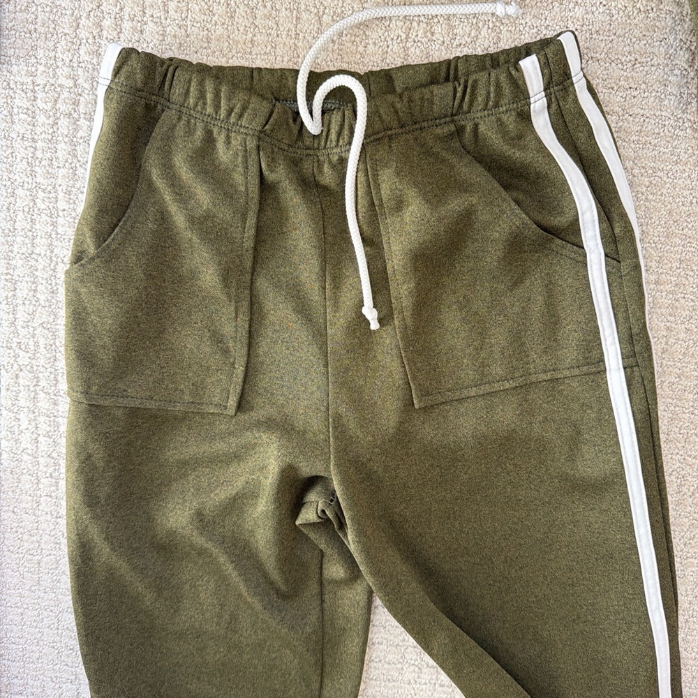 Tommy Sport Green Women's Track Suit with White Stripes - Picture 3 of 3